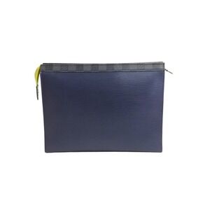 Louis Vuitton clutch Navy bag Blue black Voyage Pochette